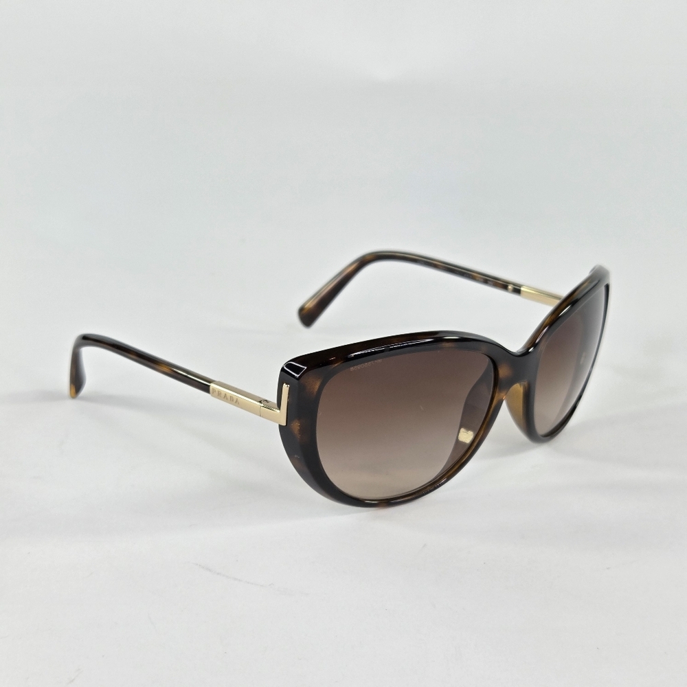 Prada 07os Sunglasses 1AB3M1 Black Tortoise Shell Sunglasses